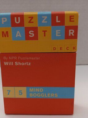 Puzzle Master Deck 75 Mind Bogglers By NPR Puzzlemaster Will Shortz